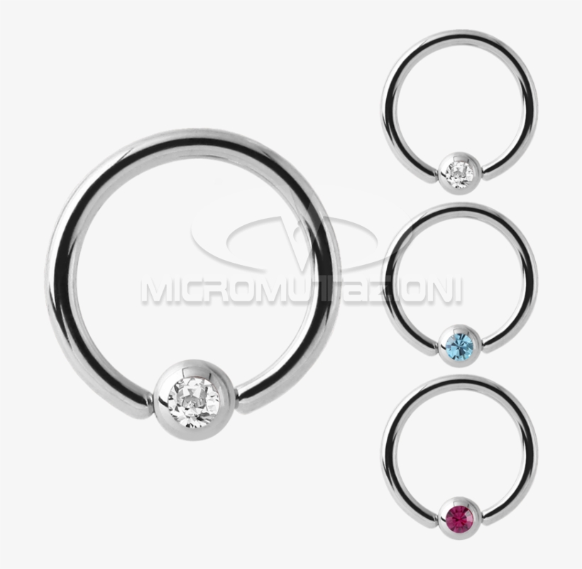 Picture Transparent Titanium Mediring With Ceramic - Body Jewelry, transparent png download