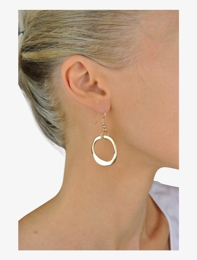 Jpg Free Library Gold Single Earrings - Earrings, transparent png download