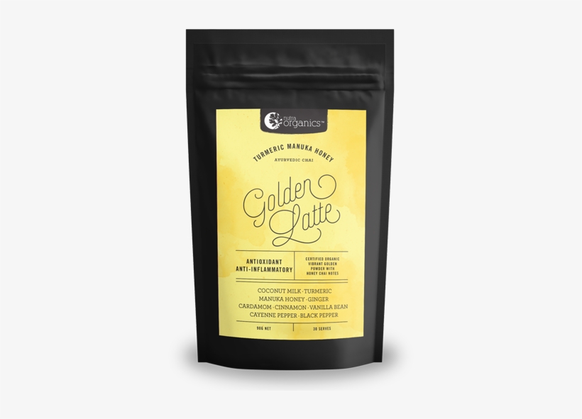 Nutra Organics Golden Latte Turmeric Manuka Honey - Golden Latte Nutra Organics, transparent png download