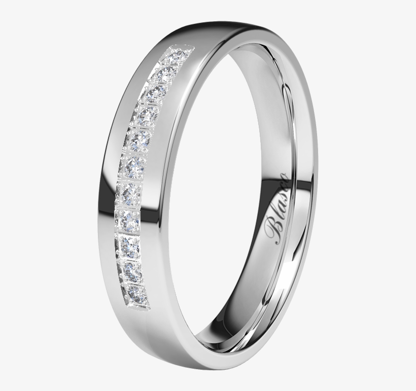 Media Alianza Diamantes Blasco Joyero - Alianzas De Boda Bicolor, transparent png download