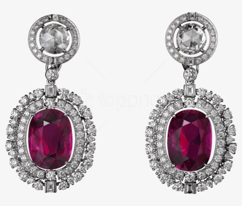 Free Png Download Diamond Earrings Clipart Png Photo - Jewellery, transparent png download