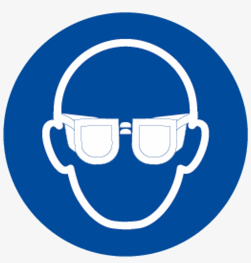 Uso Obligatorio De Gafas - Safety Glasses Ppe Sign, transparent png download