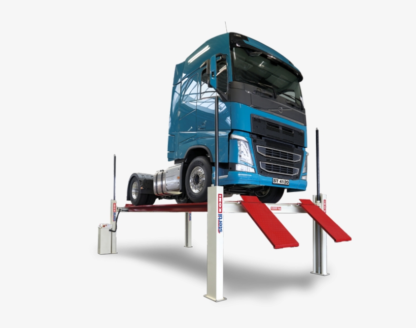 4-post Lift - Podnosnik Kolumnowy Dla Ciezarowek, transparent png download