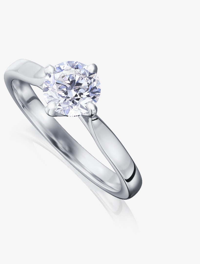 One Off Purchase, Four Claw Single Stone Diamond Engagement - Pre-engagement Ring, transparent png download