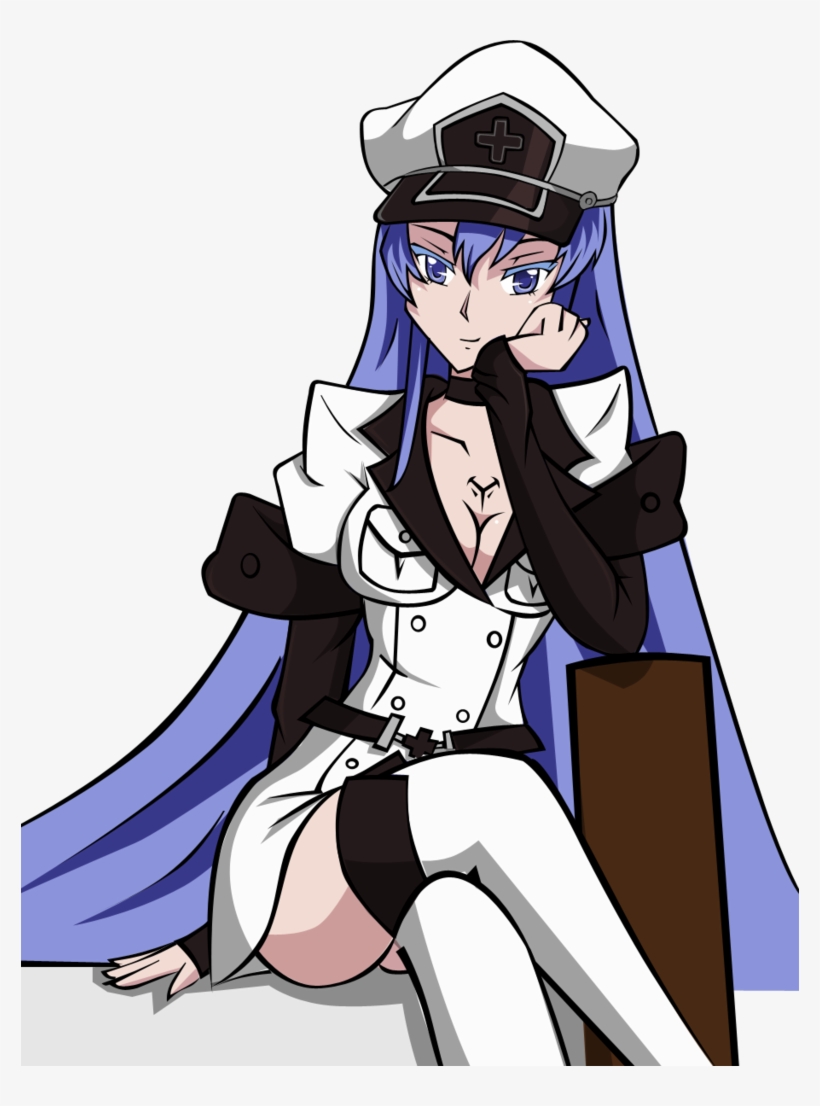 Png - Esdeath From Akame Ga Kill Chibi, transparent png download
