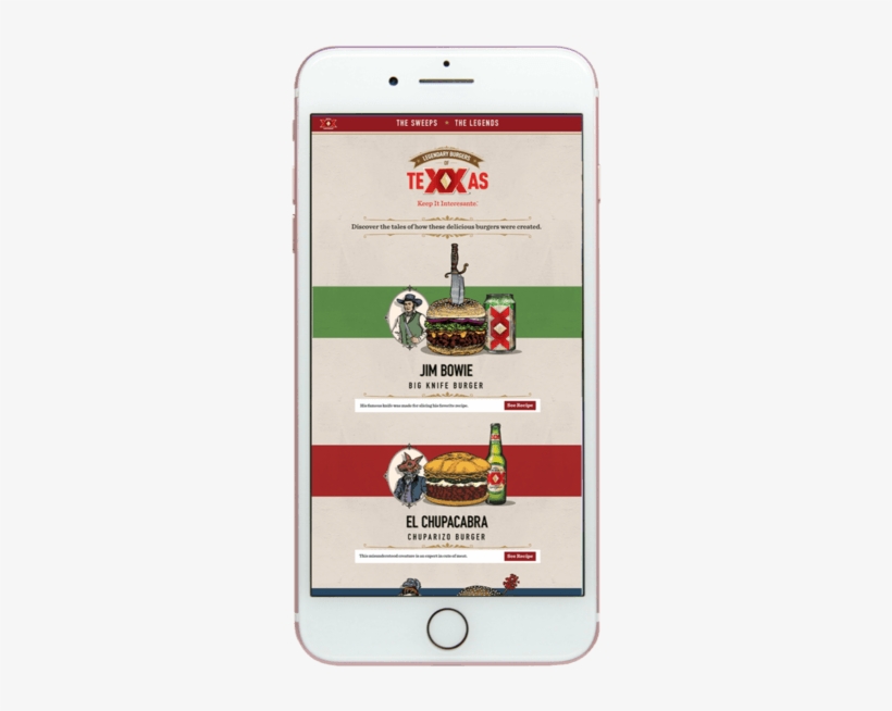 Digital Recipe Cards Effectively Tied Dos Equis To - Iphone, transparent png download