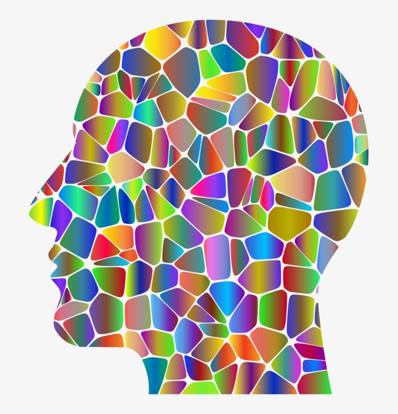 Man Head Tiles Polyprismatic - Visual Arts, transparent png download