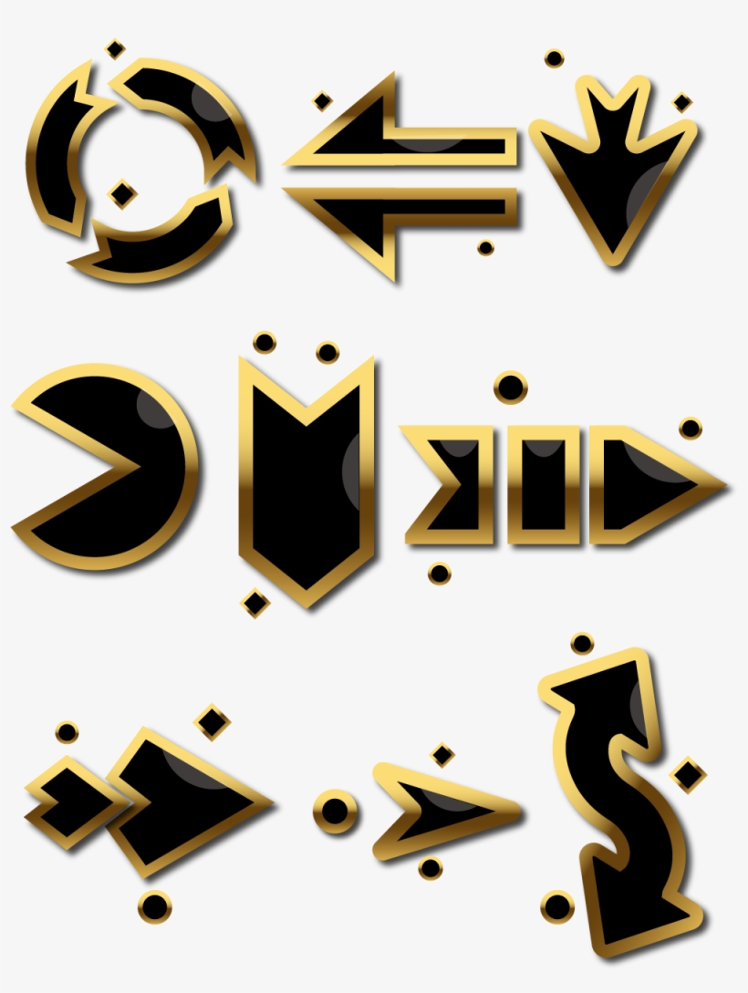 E Commerce Elements Black Gold Arrows Poster Png And, transparent png download