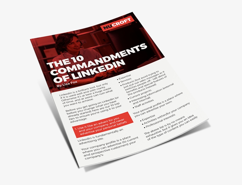 10 Commandments Of Linkedin - Flyer, transparent png download