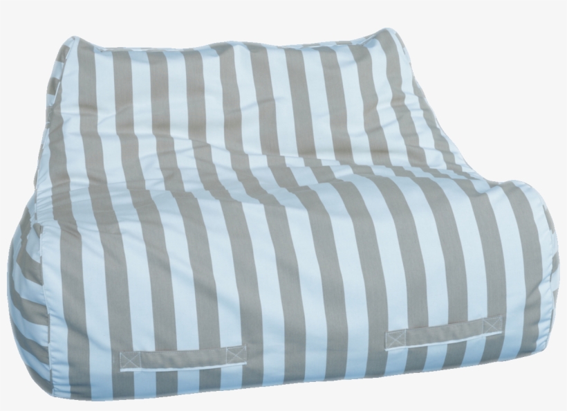 Chair Beanbag Double Front View - Futon Pad, transparent png download