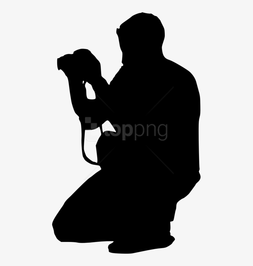 Free Png Photographer With Camera Png - Black And White Photographer Clipart, transparent png download