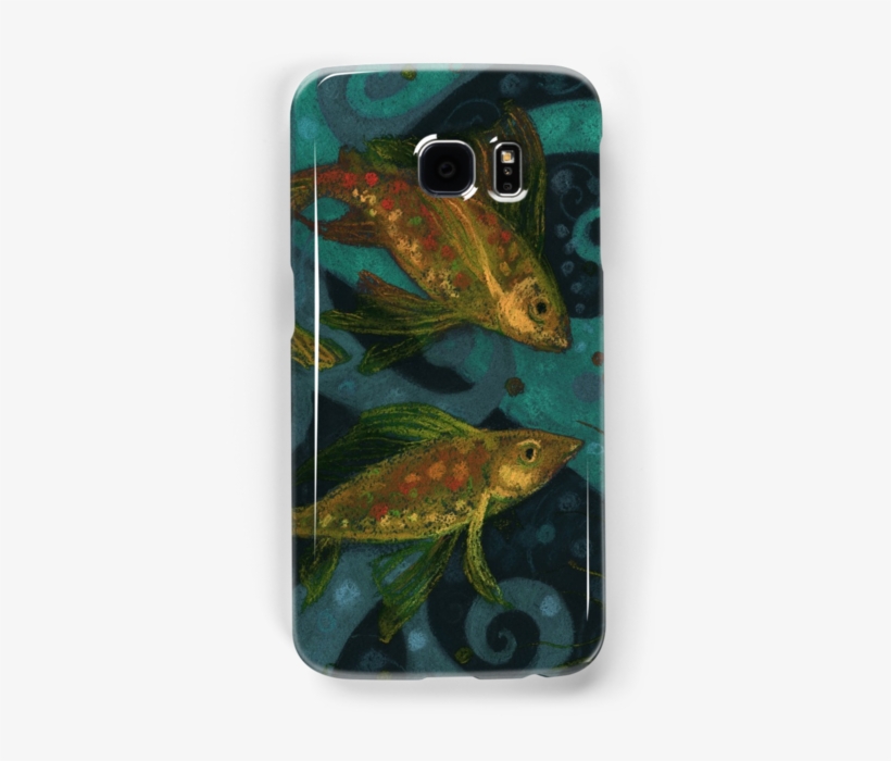 "golden Fishes, Underwater Creatures, Black, Teal And - Smartphone, transparent png download