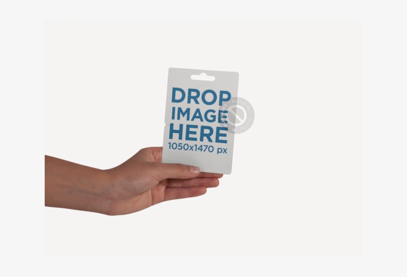 Gift Card Template Held By A Tattooed Girl Hand Against - Onu Mulheres, transparent png download