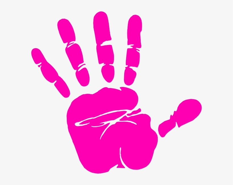 White Handprint Clipart, transparent png download