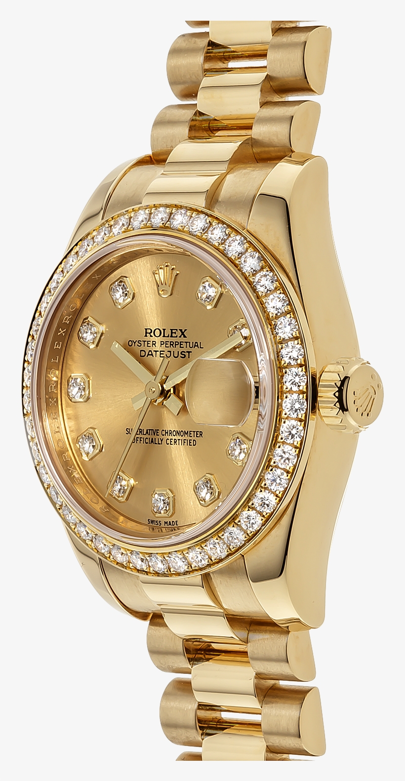 Gold Jewellery Datejust Watch Rolex Colored Clipart - Analog Watch, transparent png download