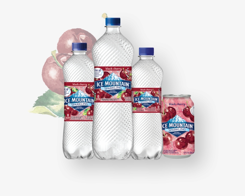 Ice Mountain® Brand Sparkling Natural - Plastic Bottle, transparent png download
