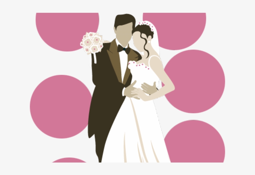 Couple Clipart Married Couple - Wedding Invitation Png File, transparent png download
