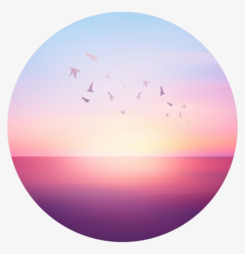 Abstract Sunset Viii - Circle, transparent png download