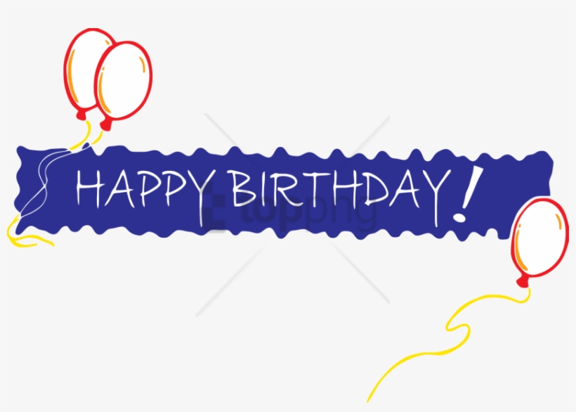 Free Png Happy Birthday In One Line Png Image With - Happy Birthday In One Line, transparent png download