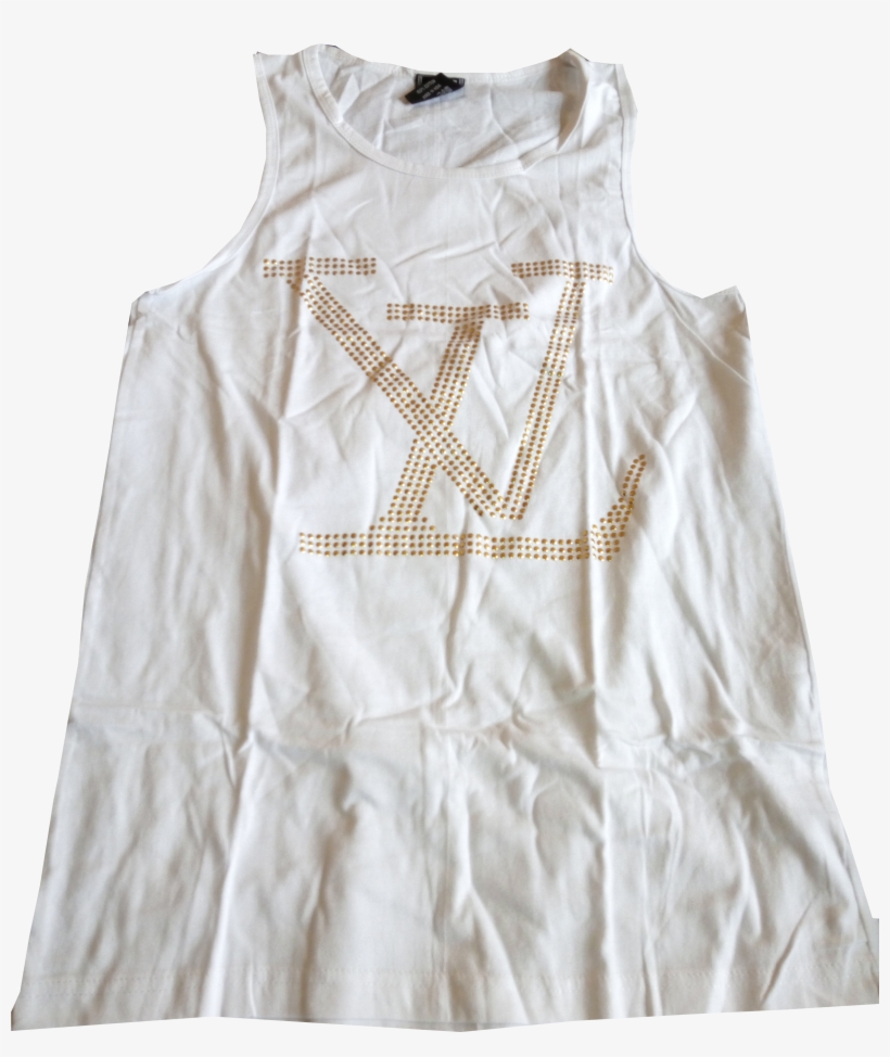 Armless Louis Vuitton Shirt White - Day Dress, transparent png download