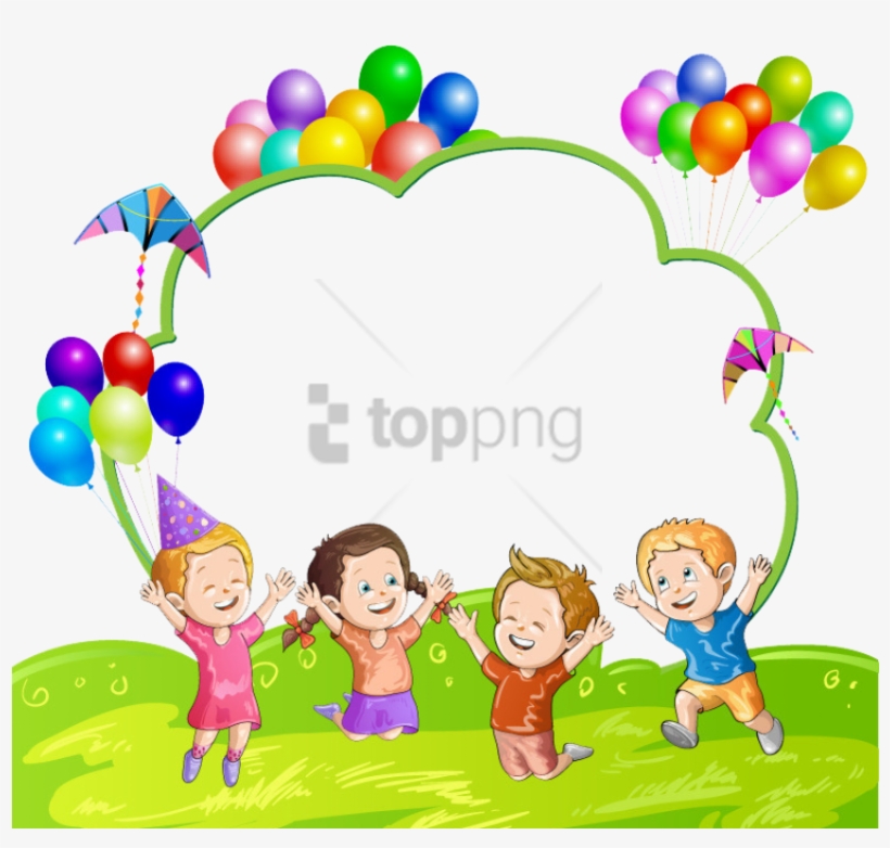 Free Png Kids Balloon Png Image With Transparent Background - Children With Balloon, transparent png download