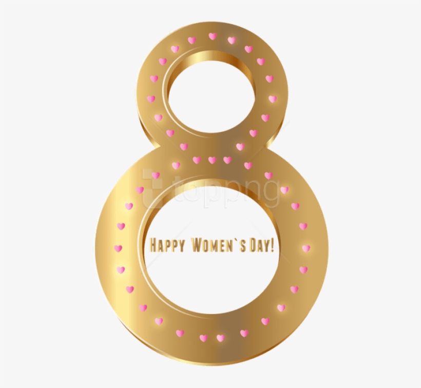 Free Png Download Women's Day Gold Transparent Png - 8 March Png Gold, transparent png download