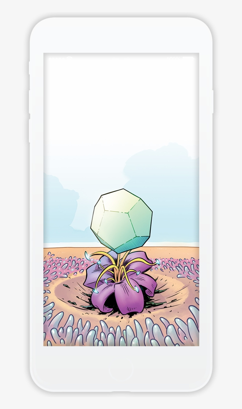 Geoflower Wallpaper - Cartoon, transparent png download