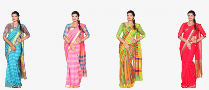 Titanic 4 Cotton Silk Saree Collection - Silk, transparent png download