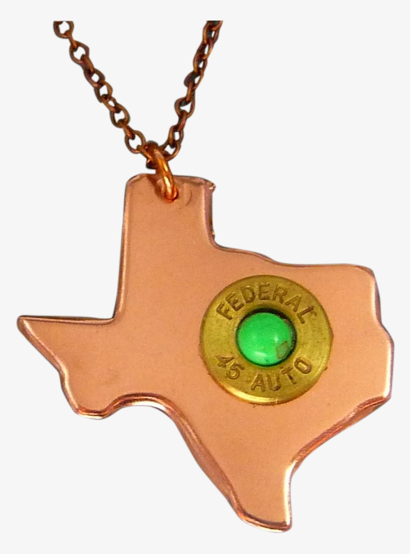 Texas Bullet Necklace Show Your Love For Texas With - Locket, transparent png download