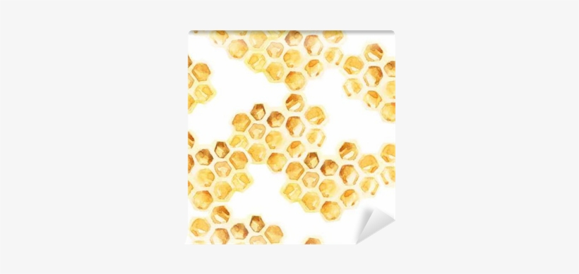 Watercolor Honeycombs Seamless Pattern Wall Mural • - Humble Boy By Charlotte Jones, transparent png download