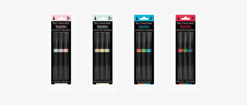 About The Spectrum Noir Sparkle Pens - Spectrum Noir Sparkle 3 Pc Glitter Brush Pen Winter, transparent png download
