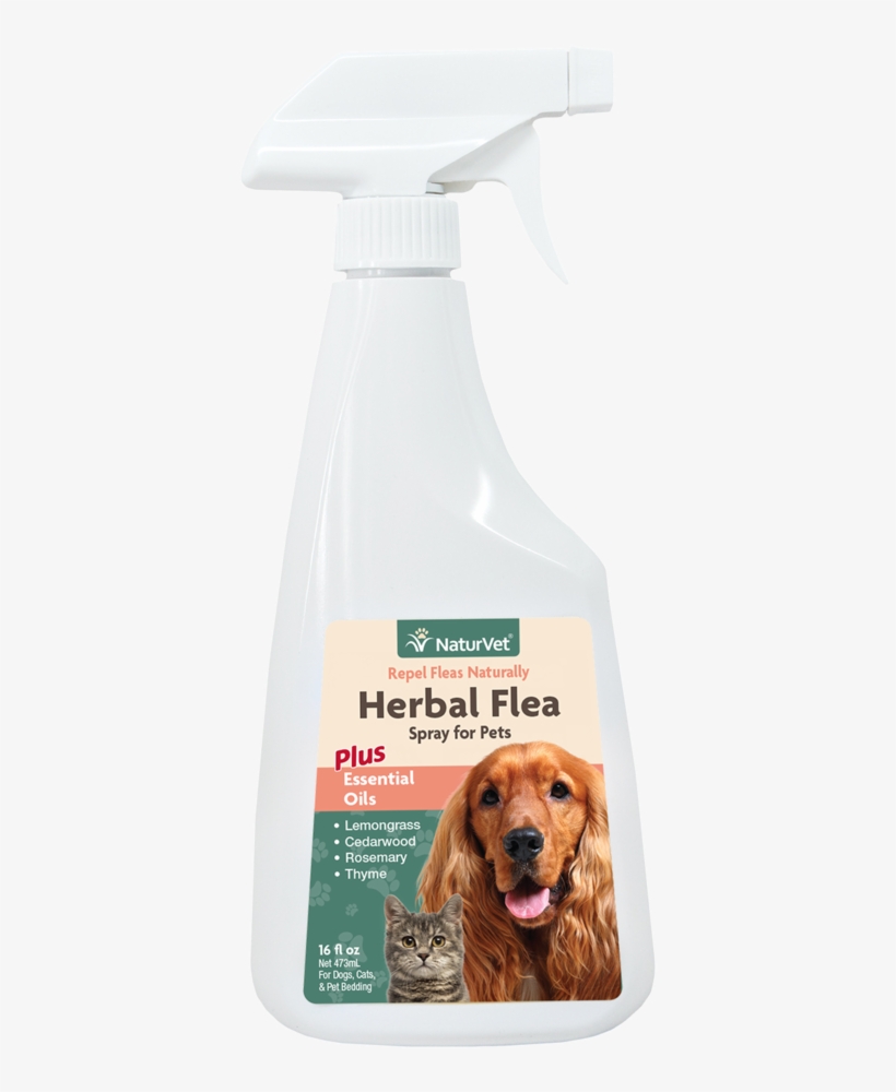 Enlarge Image - Naturvet - Herbal Flea Spray For Dogs & Cats -, transparent png download