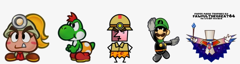 Http - //i - Imgur - Com/trvkic3 - Super Smash Bros Paper Mario Trophies, transparent png download