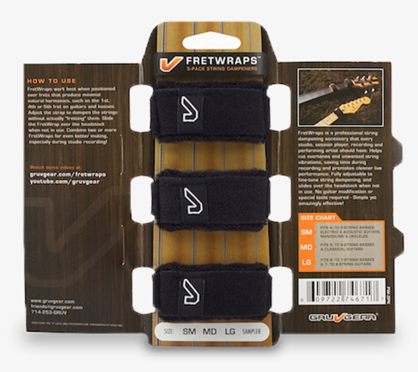 Fretwraps™ String Muters - Gruv Gear Fw-3pk-lg | Large Fretwraps Hd Accessories, transparent png download