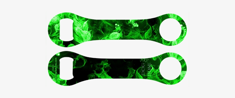 Green Smoke Dog Bone Opener - Dog, transparent png download