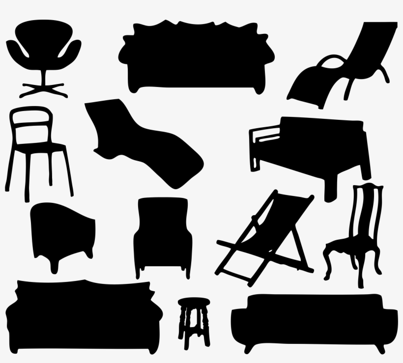 This Free Icons Png Design Of Furniture Silhouettes, transparent png download