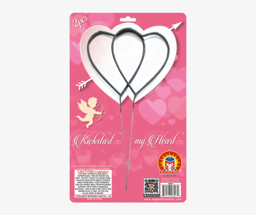 M6007 Magnus Fireworks Heart Shaped Sparkler - Kickstart My Heart, transparent png download