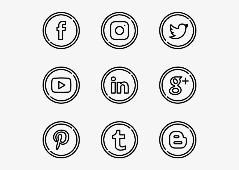Social Circles - Music Icon Pack Png, transparent png download