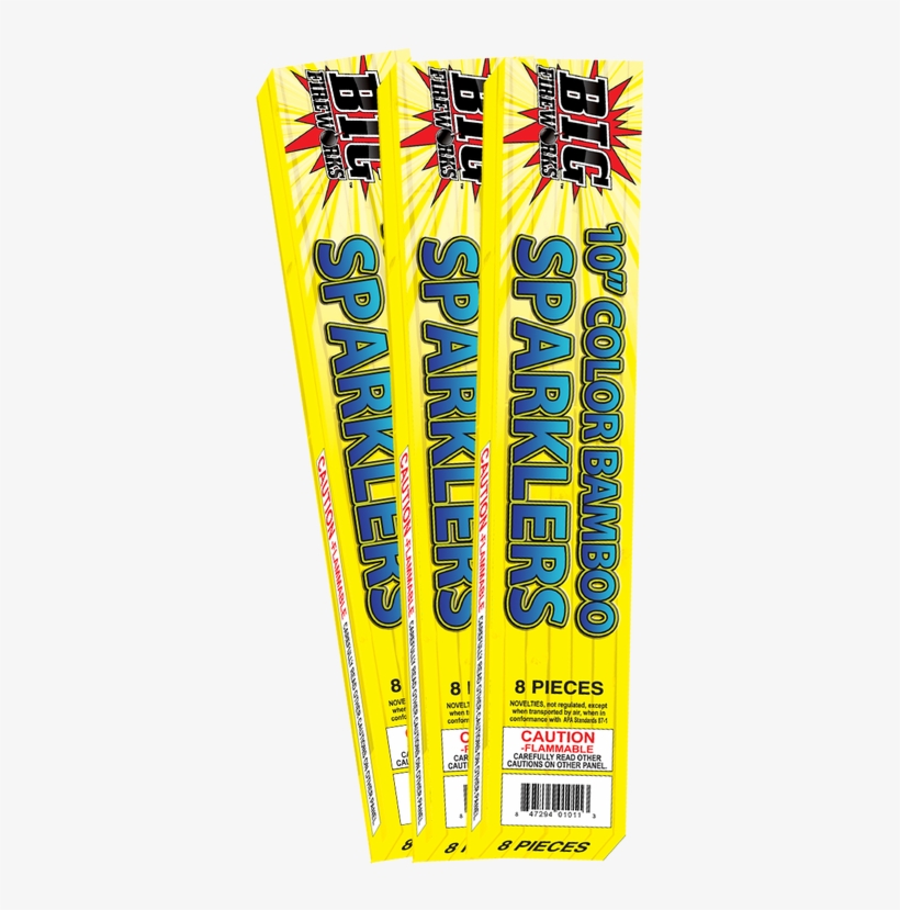 10" Color Bamboo Sparklers Pieces - Sparkler, transparent png download