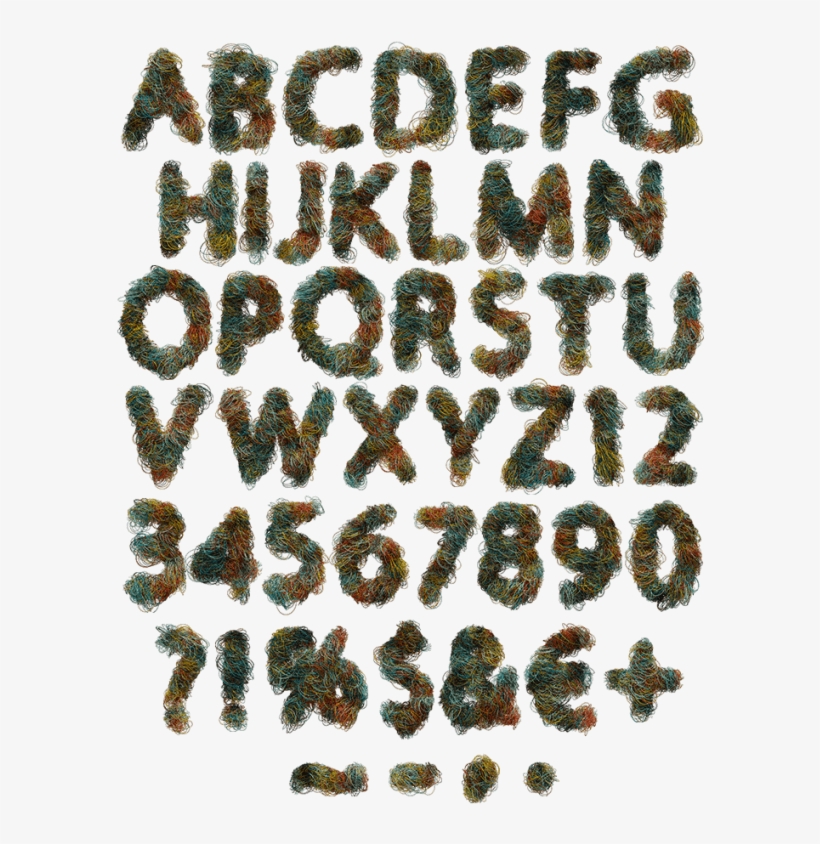 Color Wire Fancy Font - Font, transparent png download