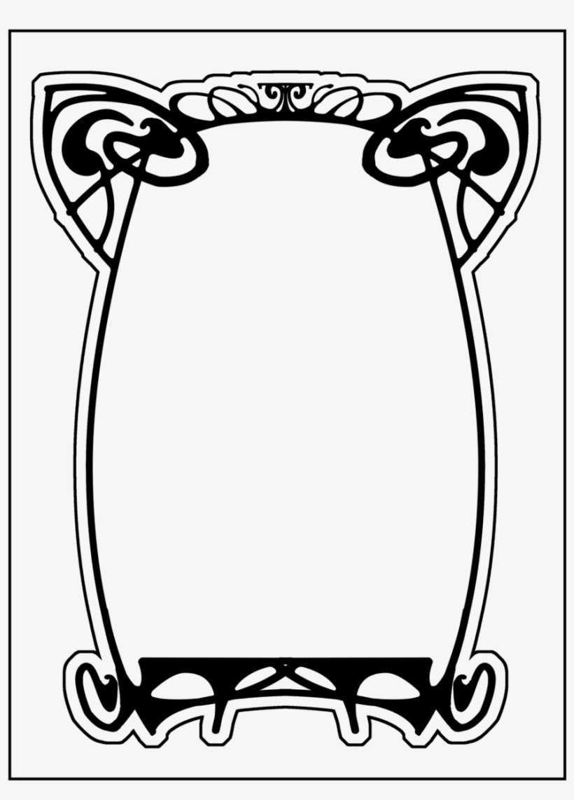 17+ Picture Frame Clipart Black And White PNG
