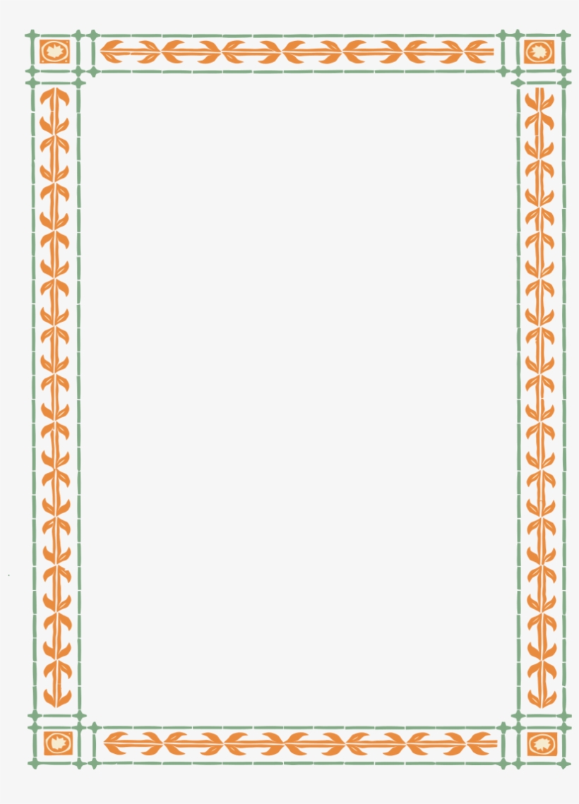 Halloween Pumpkin Border Frames Holiday Colors Png - Bee Border, transparent png download