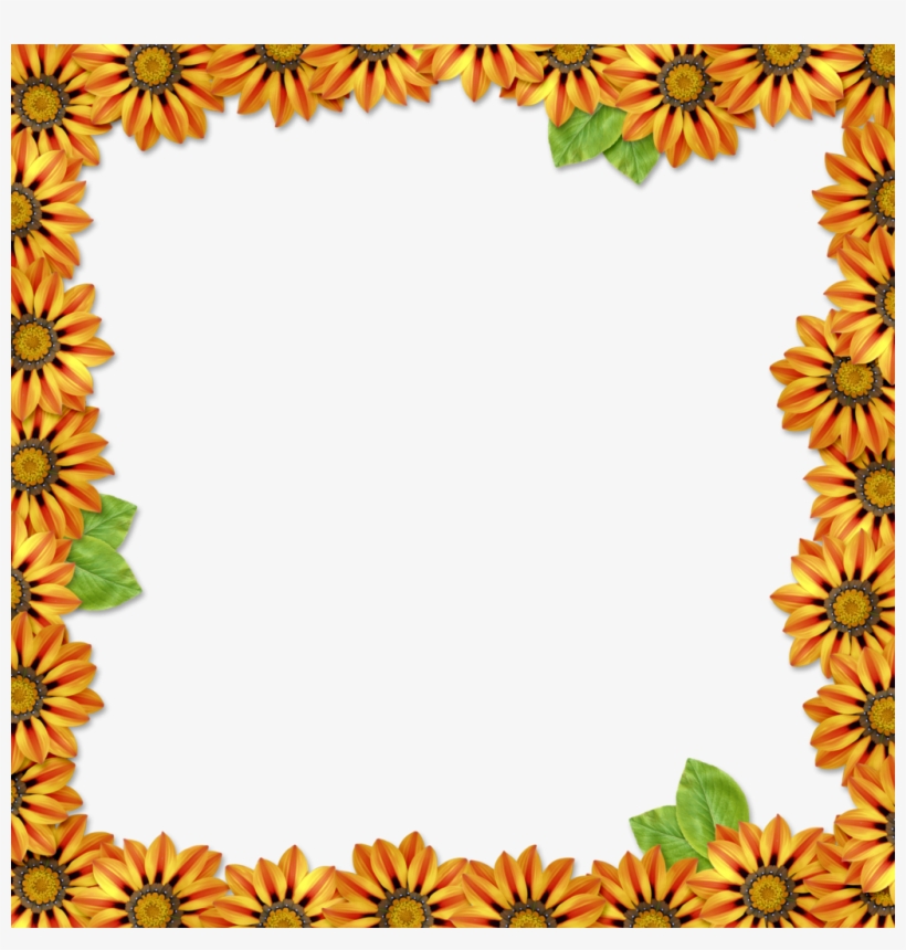 Orange Floral Border Png High Quality Image - Gicléedruk: Frida Muerta By Abril Andrade, 61x46cm., transparent png download