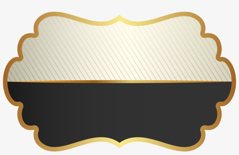 Label Template Black Clip Art Png Image - Clip Art, transparent png download