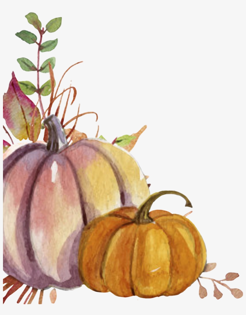 Pumpkinspumkinspice Cornerdesign Orange Fallflowers - Posterazzi Hello Autumn Poster Print By Kimberly Allen, transparent png download