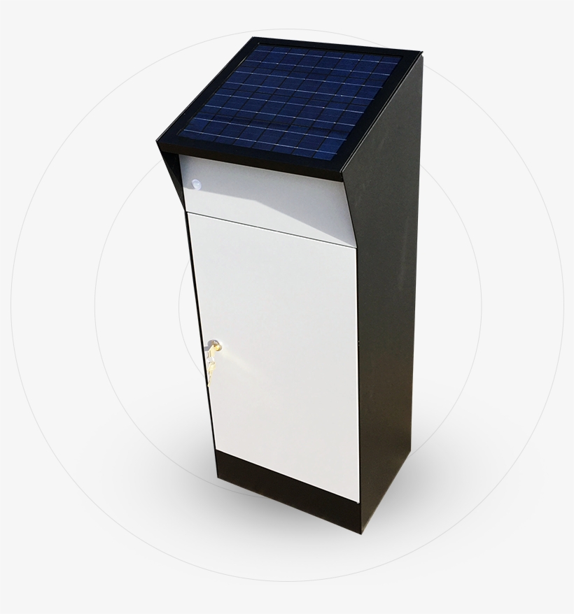 Letter Box With Solar Powered Lighting - Solar Panel, transparent png download