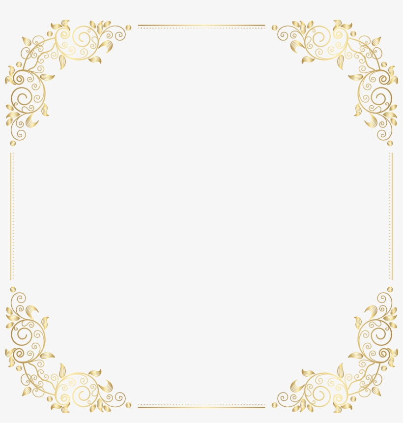 Deco Border Frame Png Clip Art, transparent png download