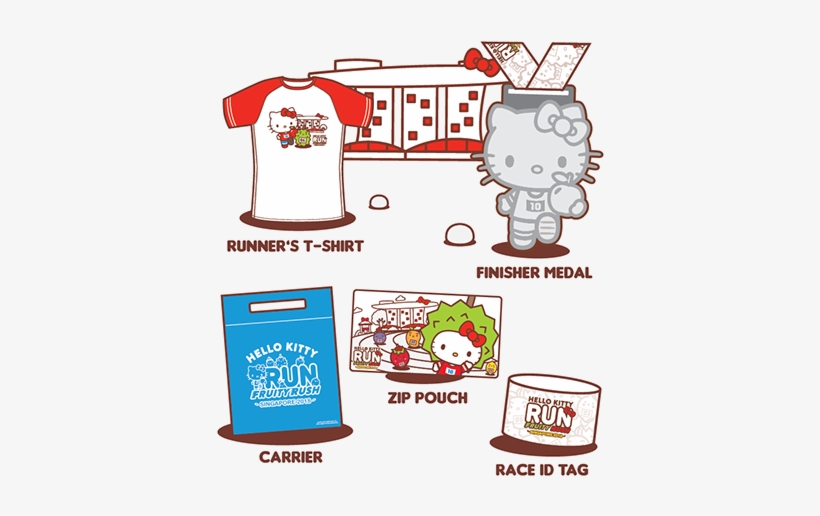 Runner's Entitlement - Hello Kitty Run 2018 Shirt, transparent png download