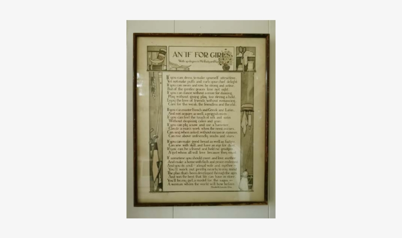 Vintage 1936 An "if" For Girls By Elizabeth Lincoln - If By Rudyard Kipling, transparent png download