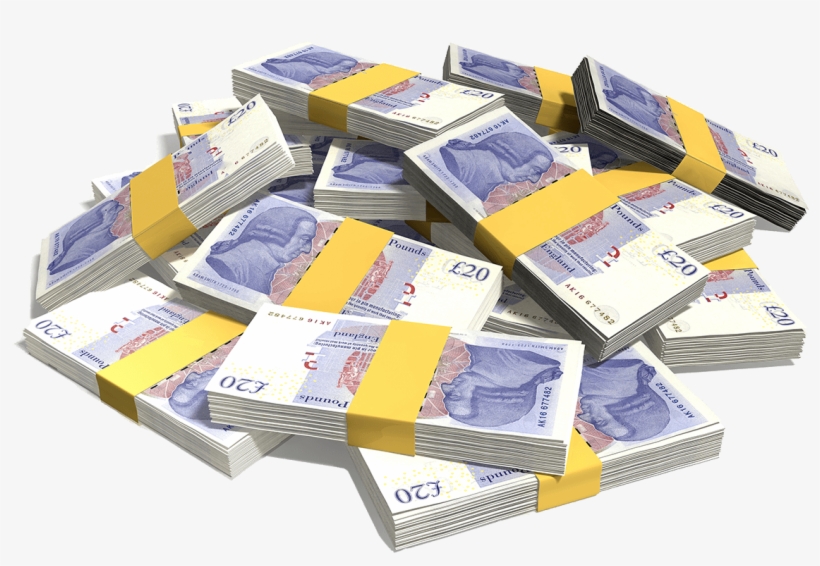 Pile Of Cash - Briefcase Of Money Pounds, transparent png download